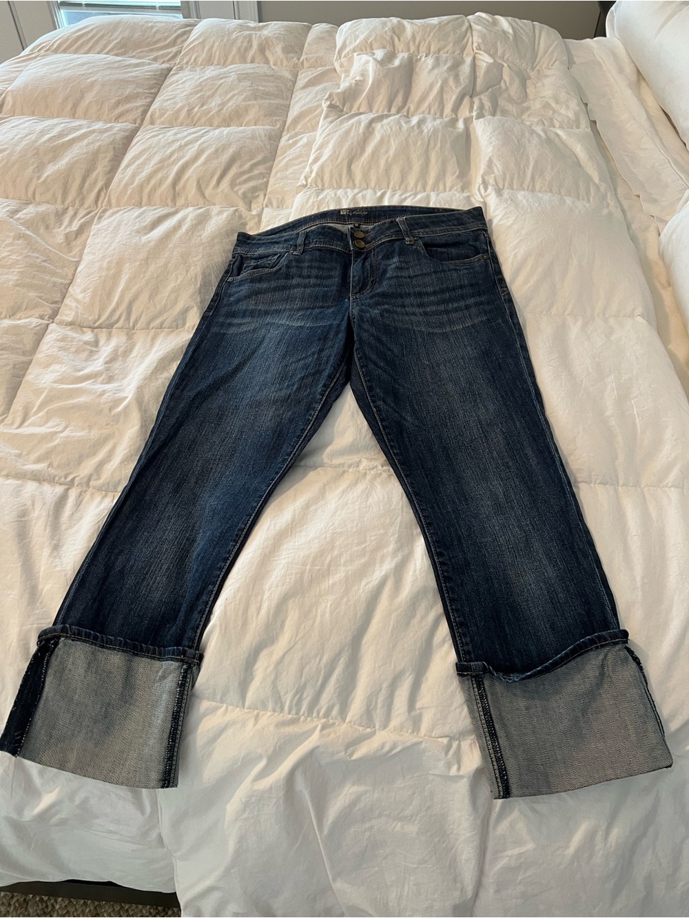 Kut from the Kloth Dark Blue Cuffed Women's Jeans